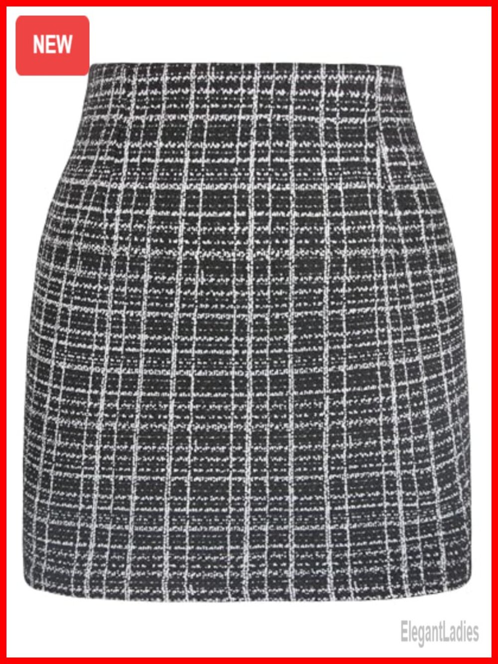 Women's High Waist Bodycon Mini Skirt with Slit Party Clubwear